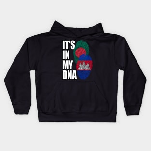 Cambodian And Bangladeshi Mix Heritage DNA Flag Kids Hoodie